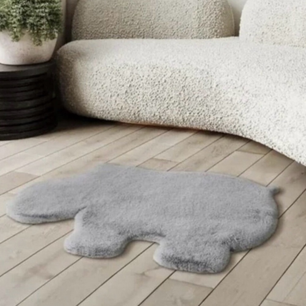 New Mon Chateau Gray HIPPO Carpet Rug